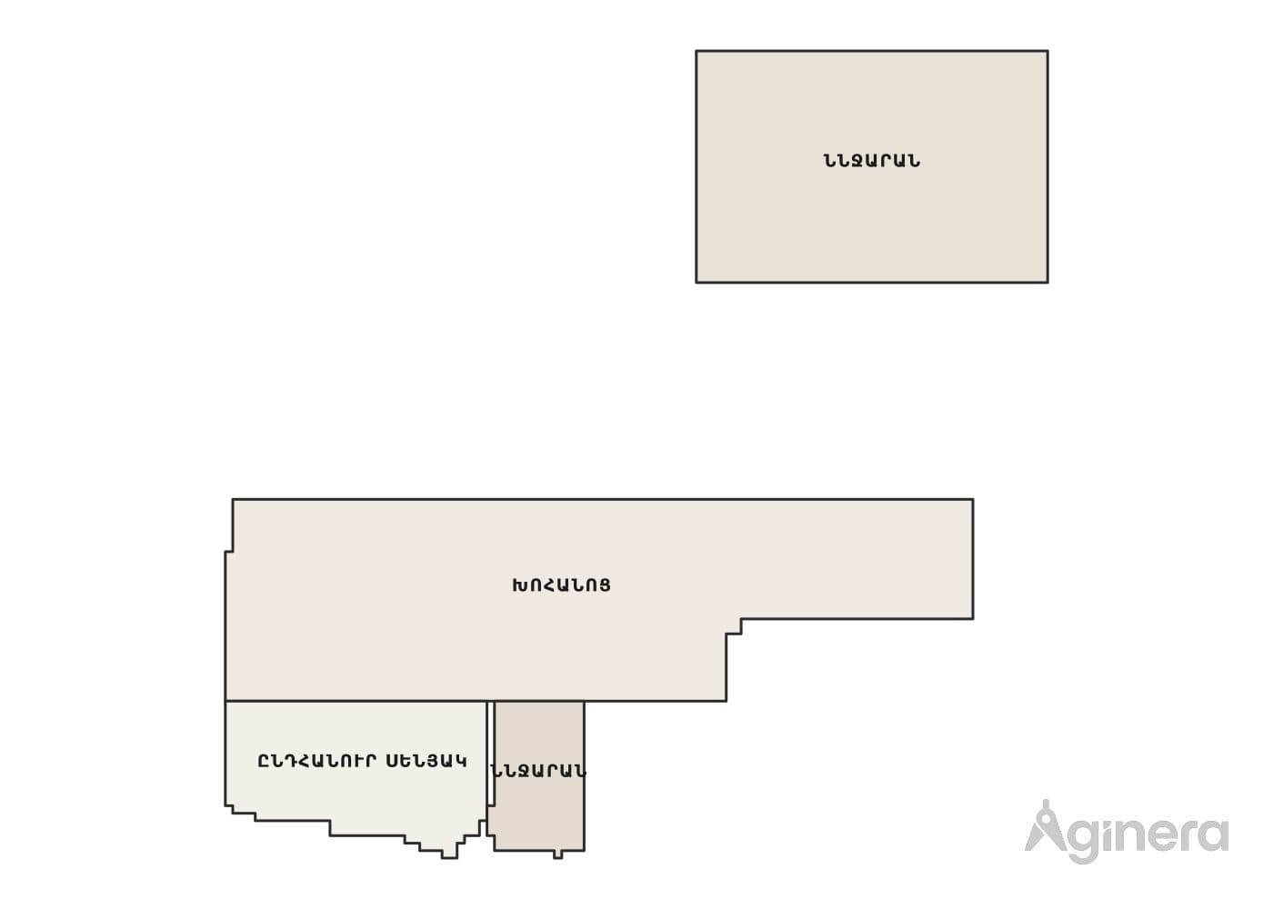 Apartment with wrap balcony — coloured floor-plan plate generated from the drawing