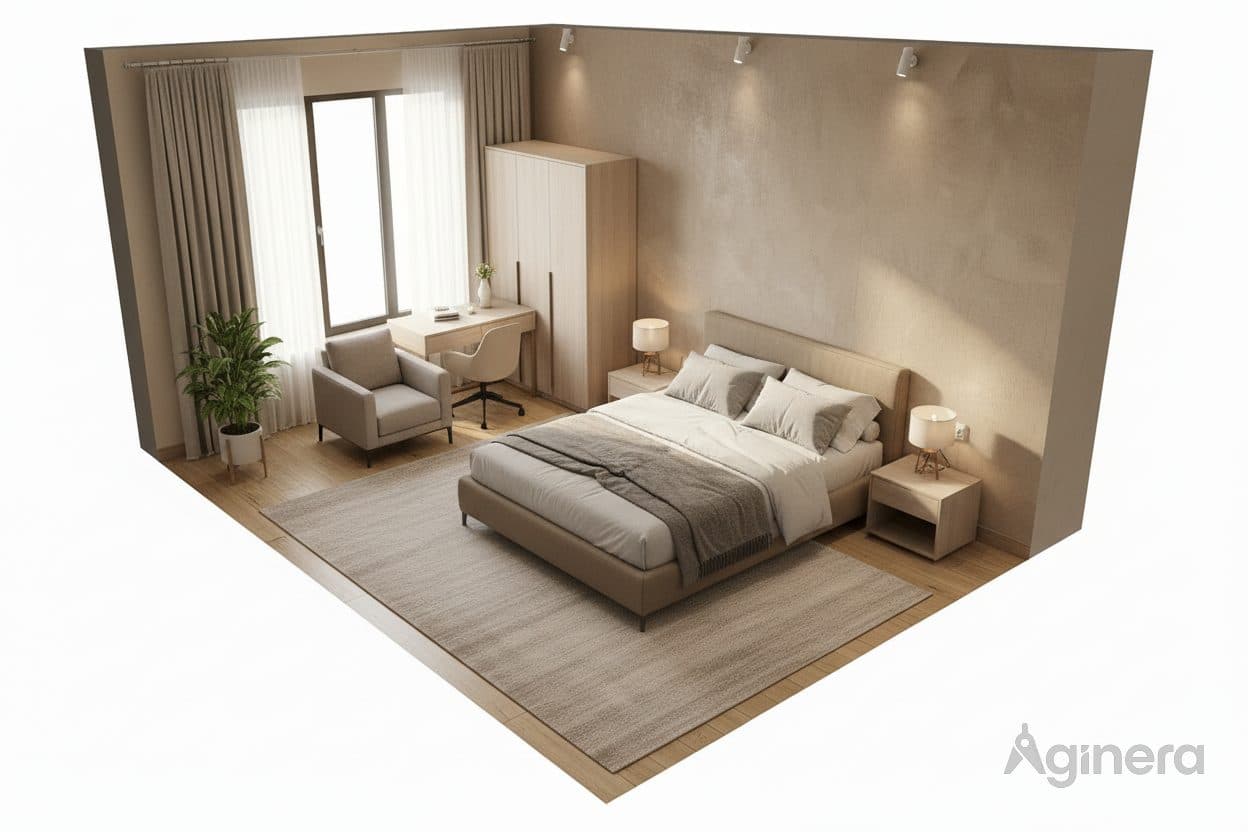 Apartment with wrap balcony — room reveal 2