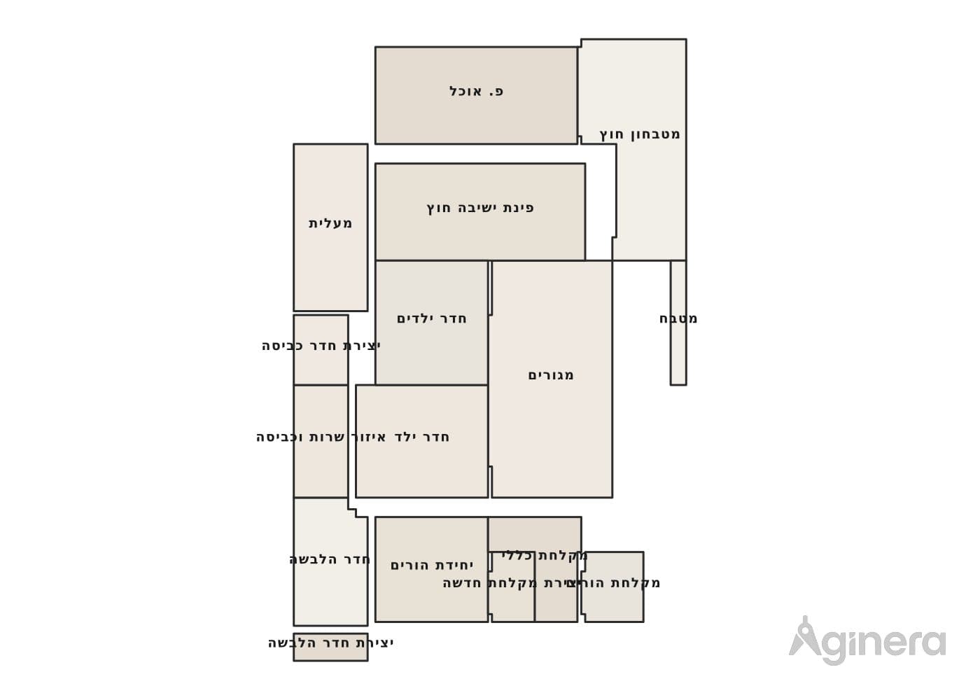 Home with a view — coloured floor-plan plate generated from the drawing