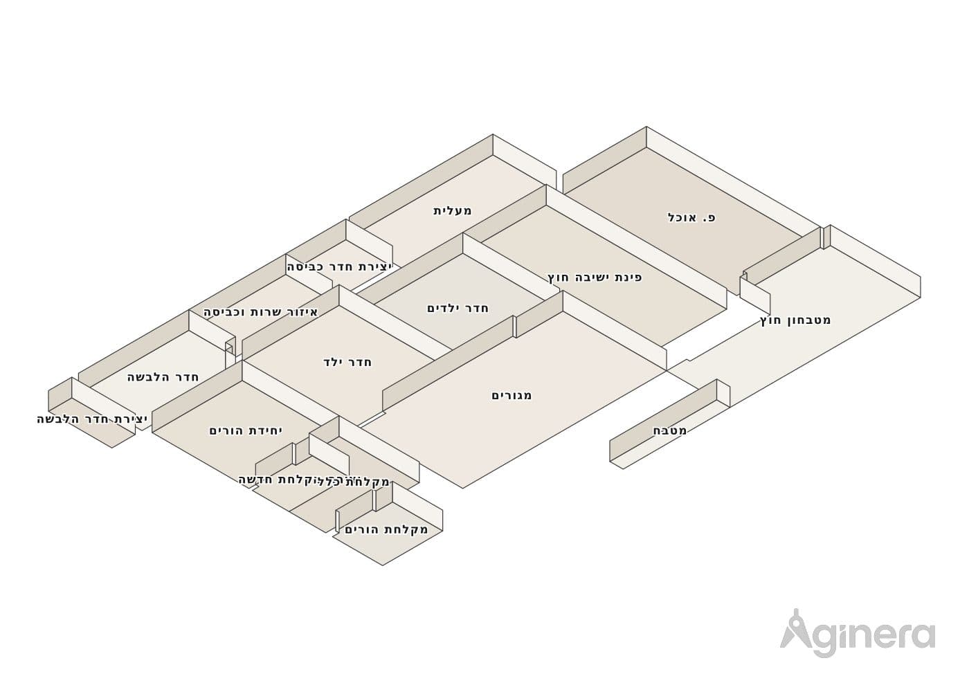 Home with a view — projected 3D model of the traced geometry