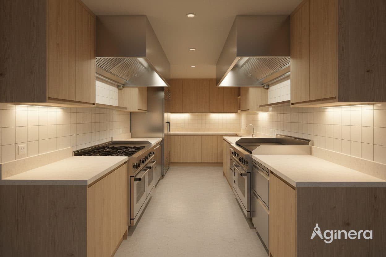 Restaurant with rooftop terrace — room reveal 1