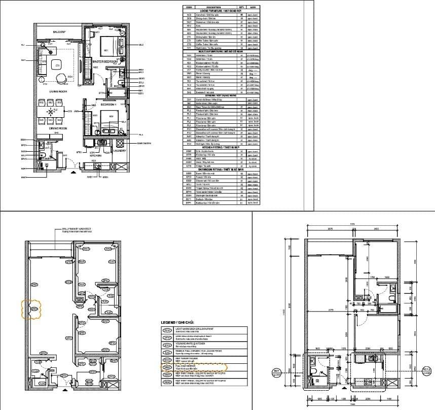Vector floor plan converted to CAD linework