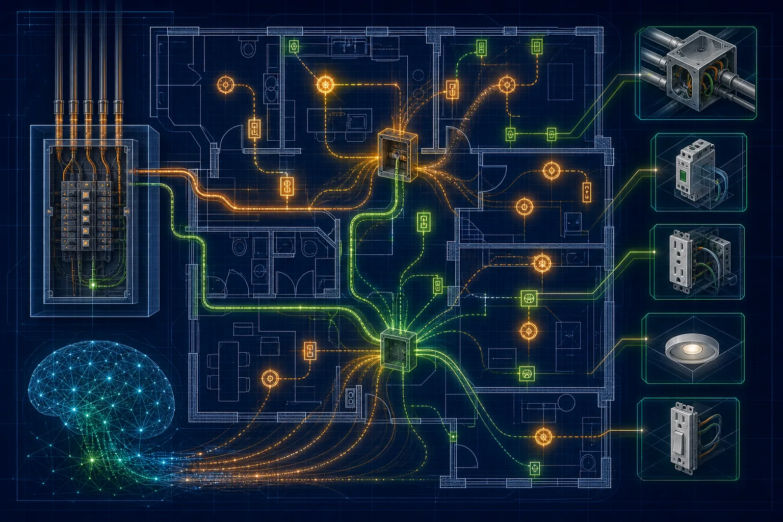 Beyond Symbol Counting: How AI Infers Complex Electrical Assemblies from 2D Plans