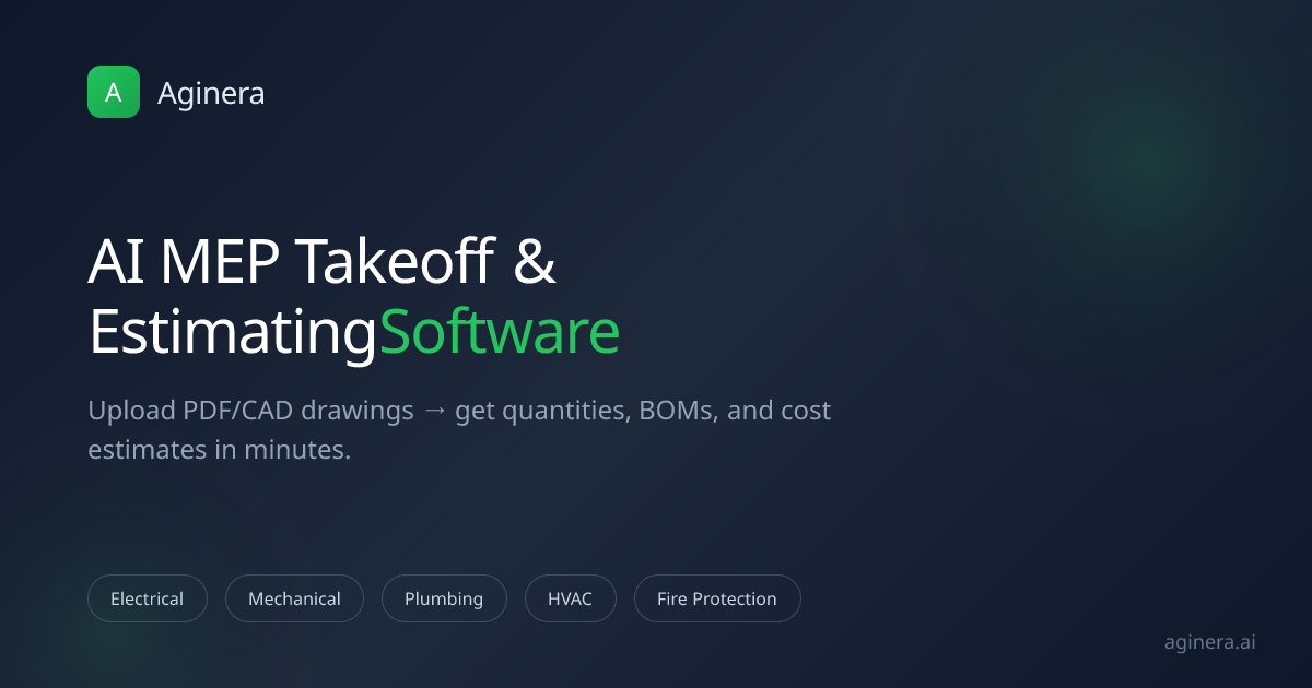 AI Plumbing Takeoff Software