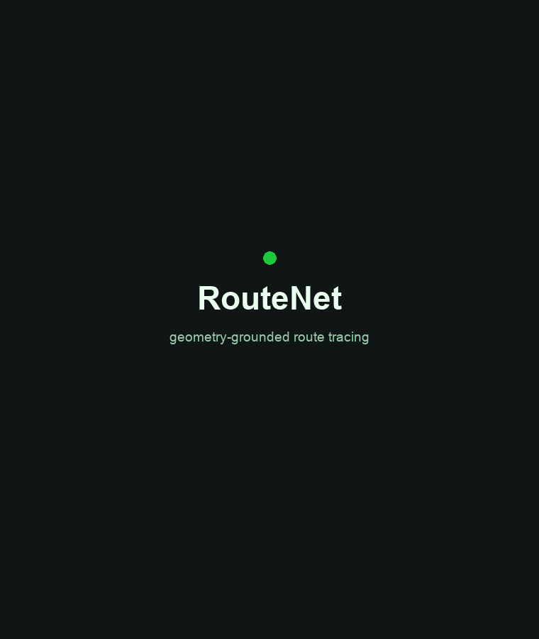 RouteNet automatically tracing conduit routes on a floor plan and pipe routes on 3D isometric drawings