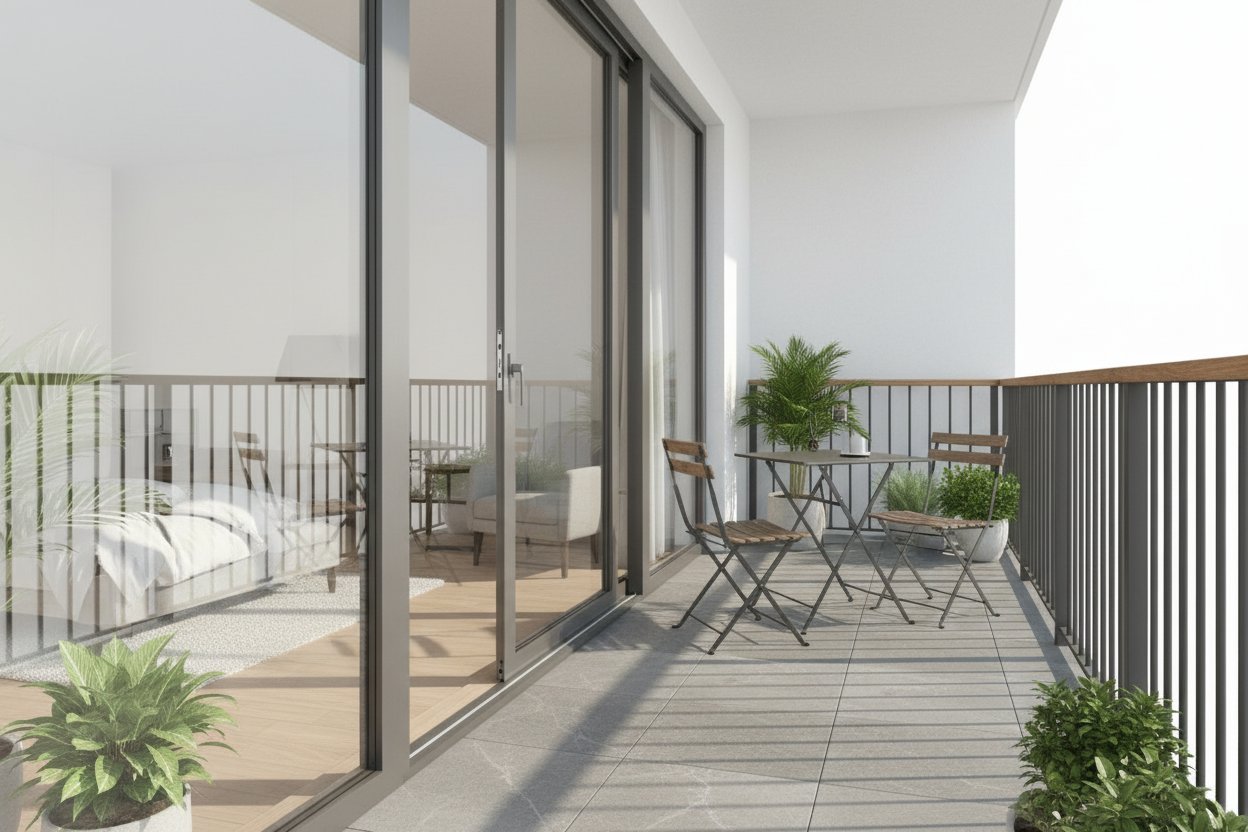 1BHK House — Balcony