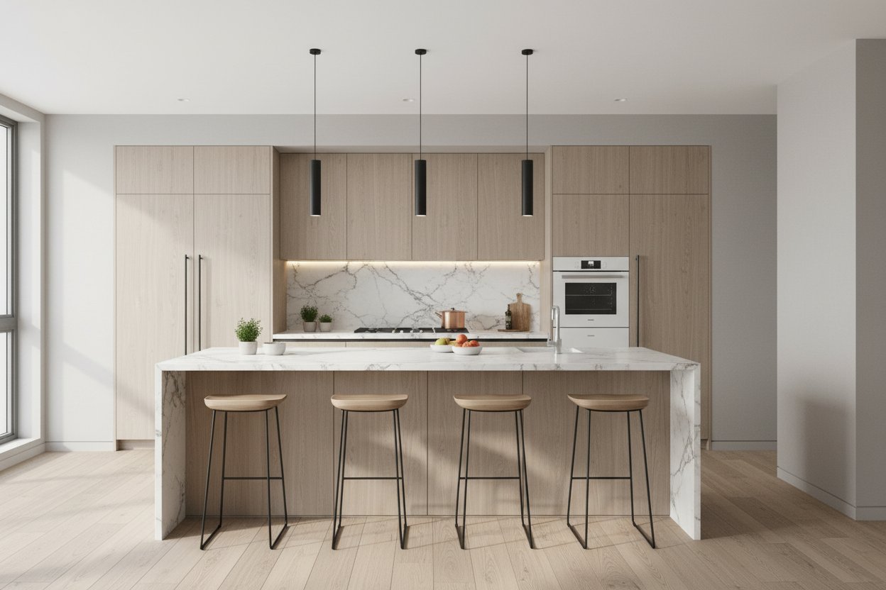 AI-generated 2BHK apartment kitchen