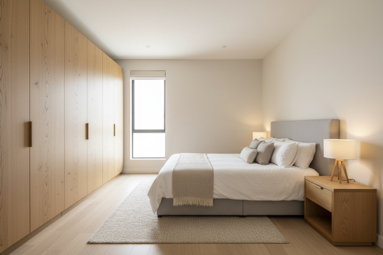 AI-generated ground-floor house bedroom